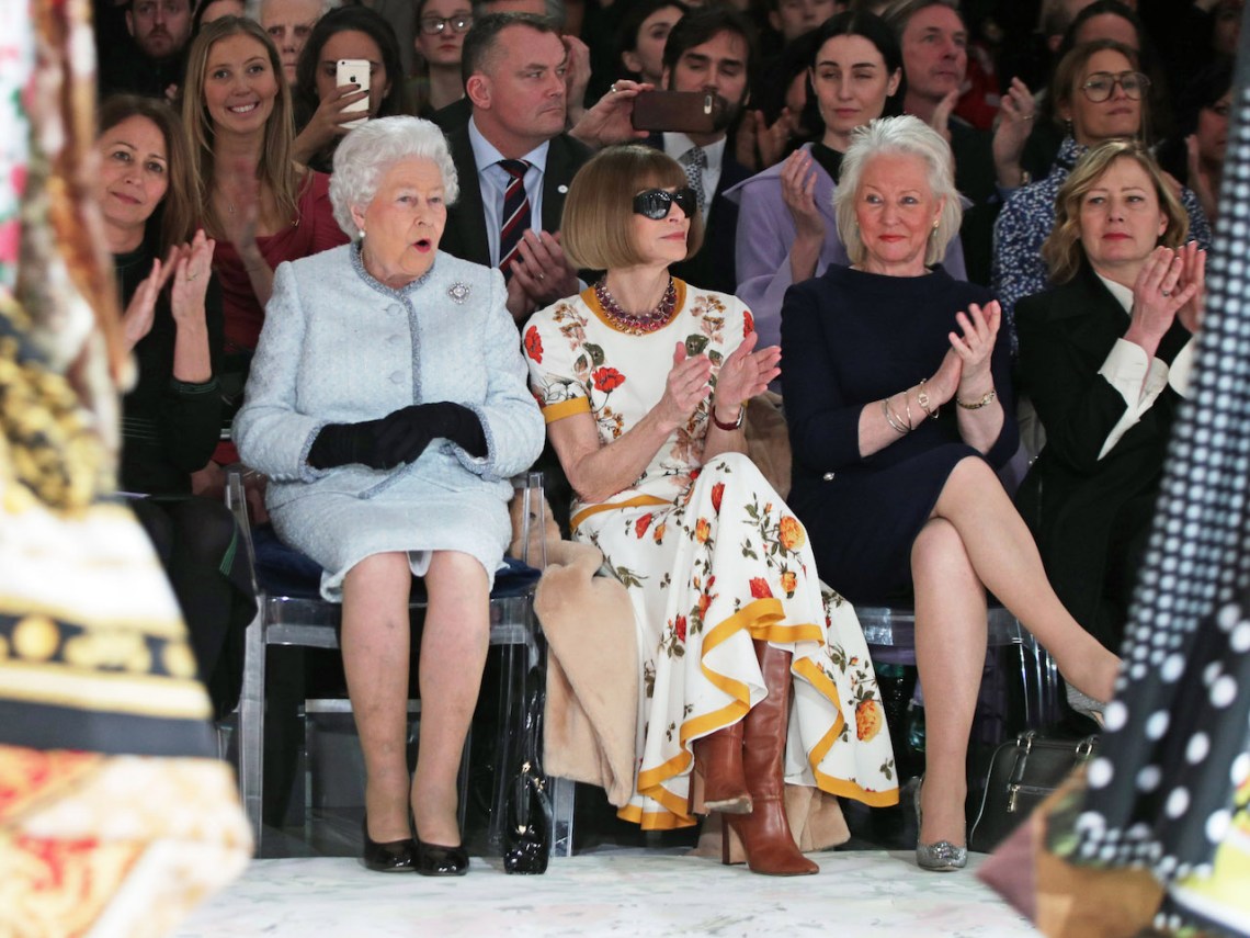 The Queen Presents The Inaugural Queen Elizabeth II Award For British Design At London Fashion Week
